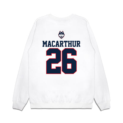UConn - NCAA Baseball : Grant MacArthur - USA Raglan Premium Crewneck Sweatshirt-1