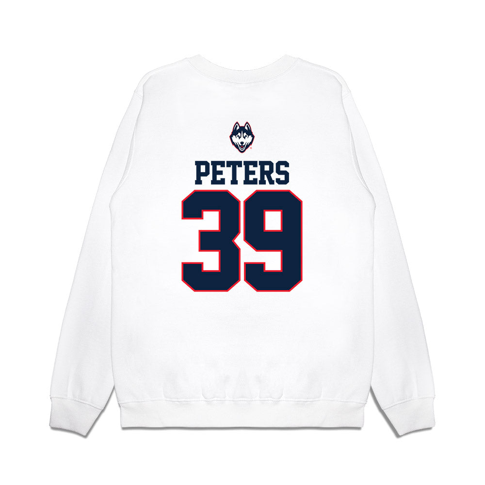 UConn - NCAA Baseball : Kyle Peters - USA Raglan Premium Crewneck Sweatshirt-1