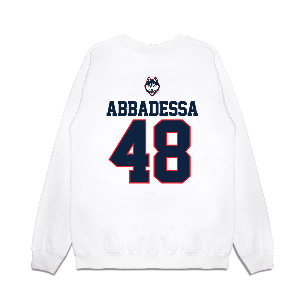 UConn - NCAA Baseball : Jude Abbadessa - USA Raglan Premium Crewneck Sweatshirt-1