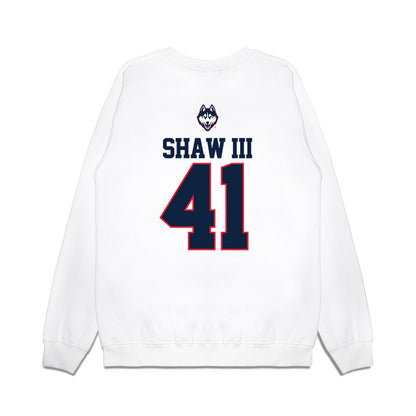 UConn - NCAA Baseball : Gregory Shaw III - USA Raglan Premium Crewneck Sweatshirt-1