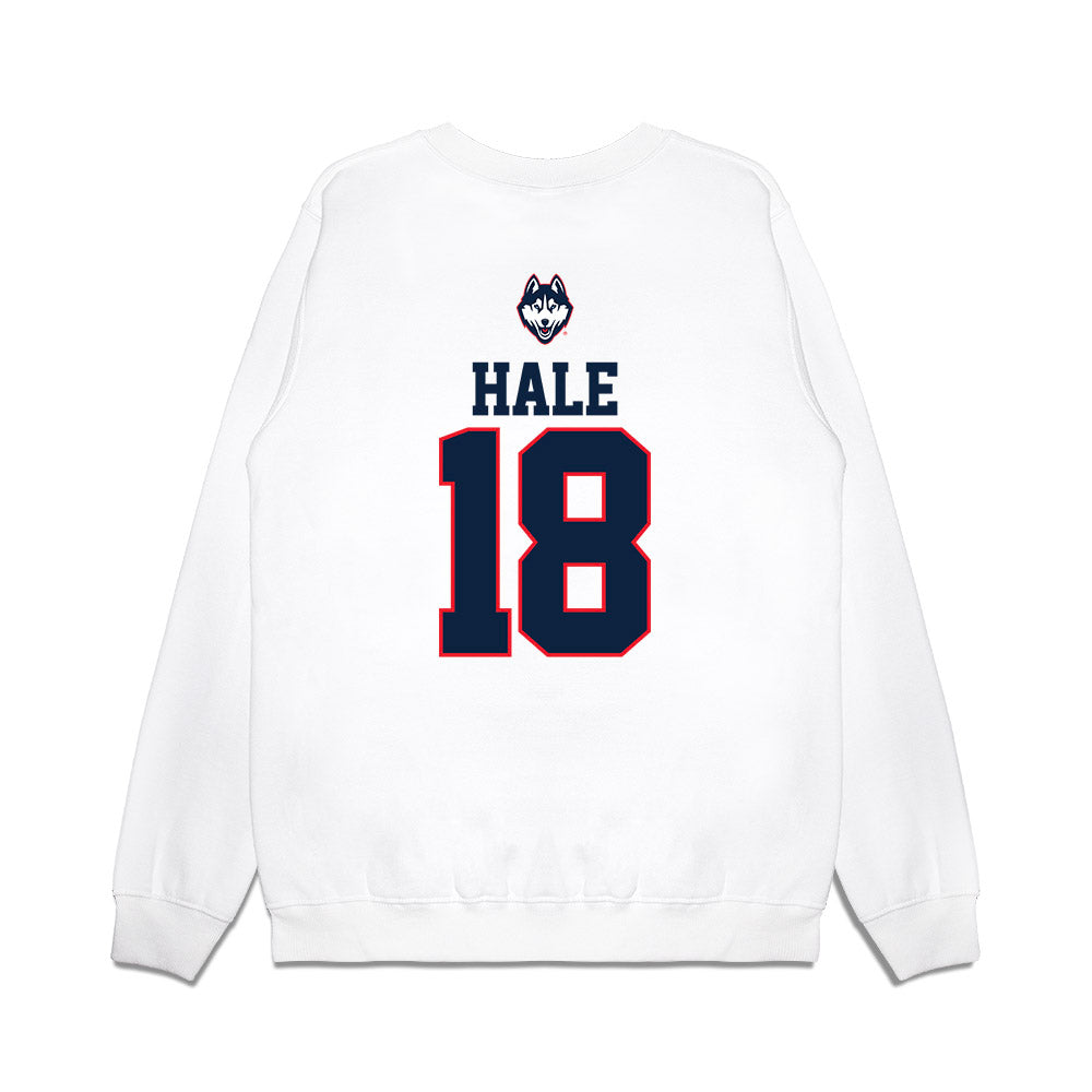 UConn - NCAA Baseball : Charlie Hale - USA Raglan Premium Crewneck Sweatshirt-1