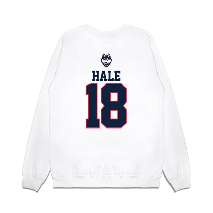 UConn - NCAA Baseball : Charlie Hale - USA Raglan Premium Crewneck Sweatshirt-1