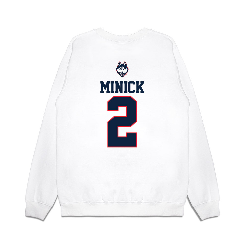 UConn - NCAA Baseball : Tyler Minick - USA Raglan Premium Crewneck Sweatshirt-1