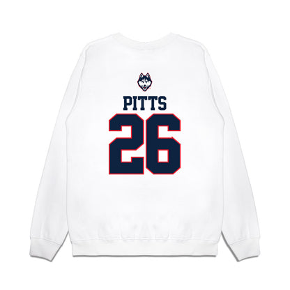 UConn - NCAA Baseball : Joe Pitts - USA Raglan Premium Crewneck Sweatshirt-1
