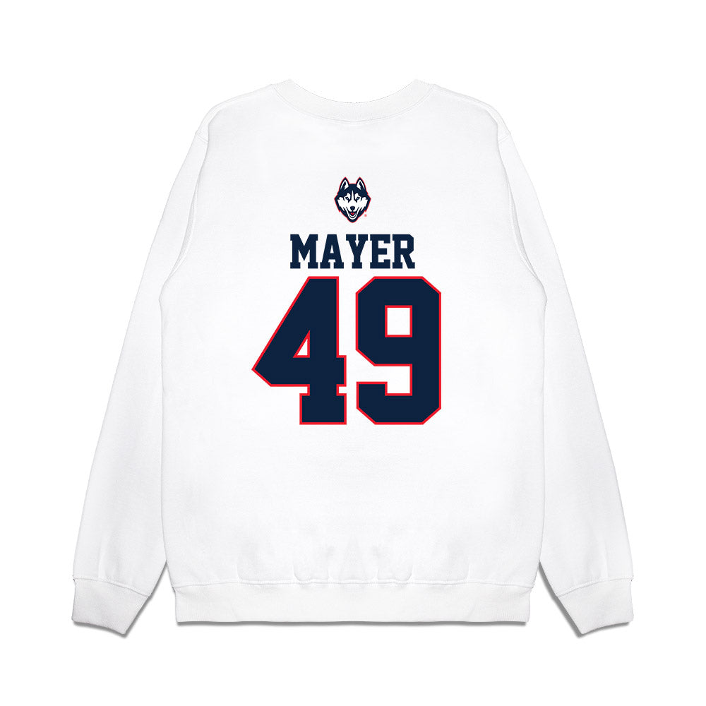 UConn - NCAA Baseball : Cameron Mayer - USA Raglan Premium Crewneck Sweatshirt-1