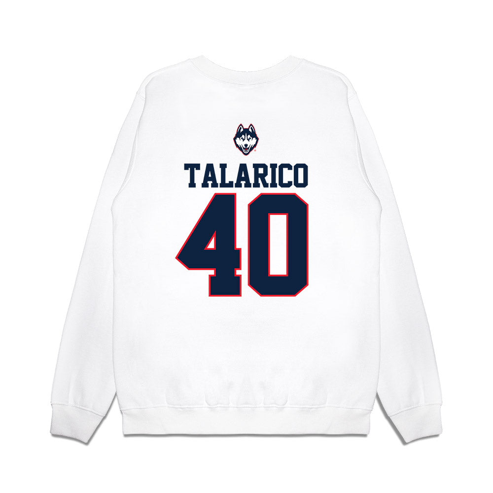 UConn - NCAA Baseball : Joe Talarico - USA Raglan Premium Crewneck Sweatshirt-1