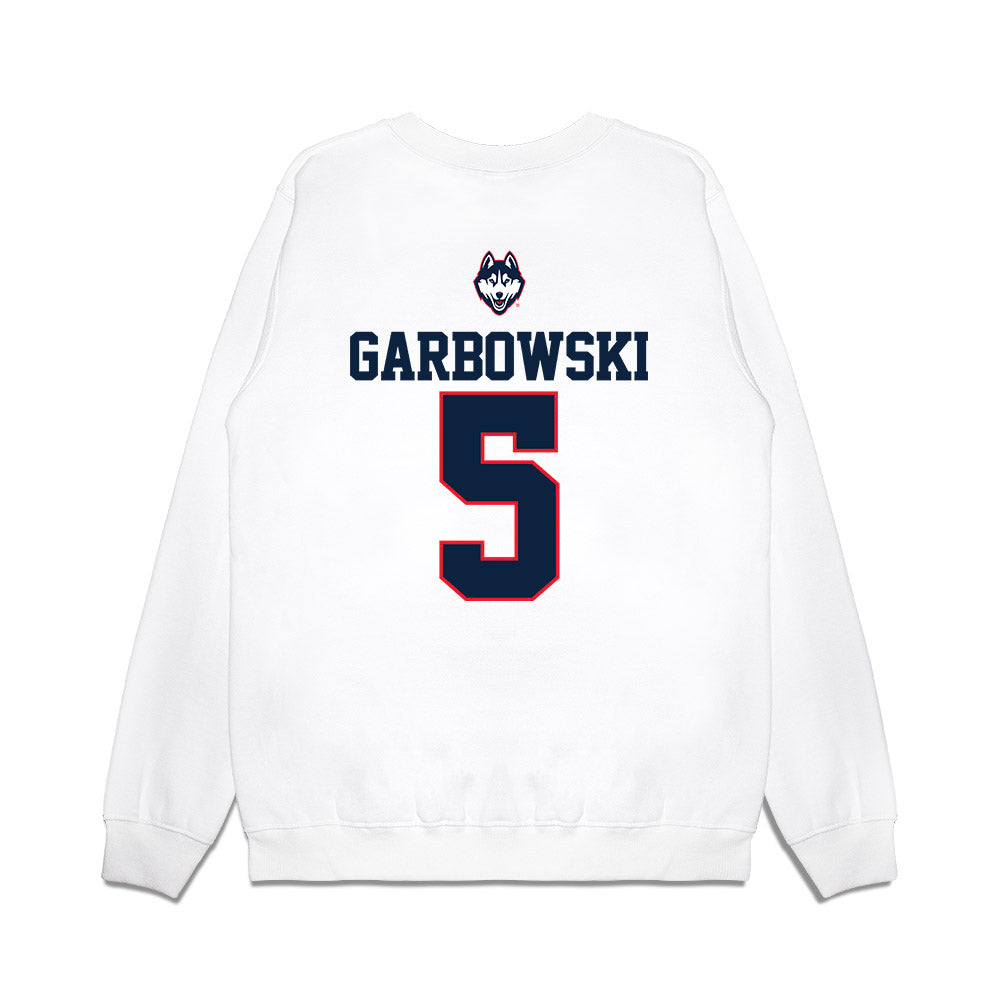 UConn - NCAA Baseball : Matt Garbowski - USA Raglan Premium Crewneck Sweatshirt-1