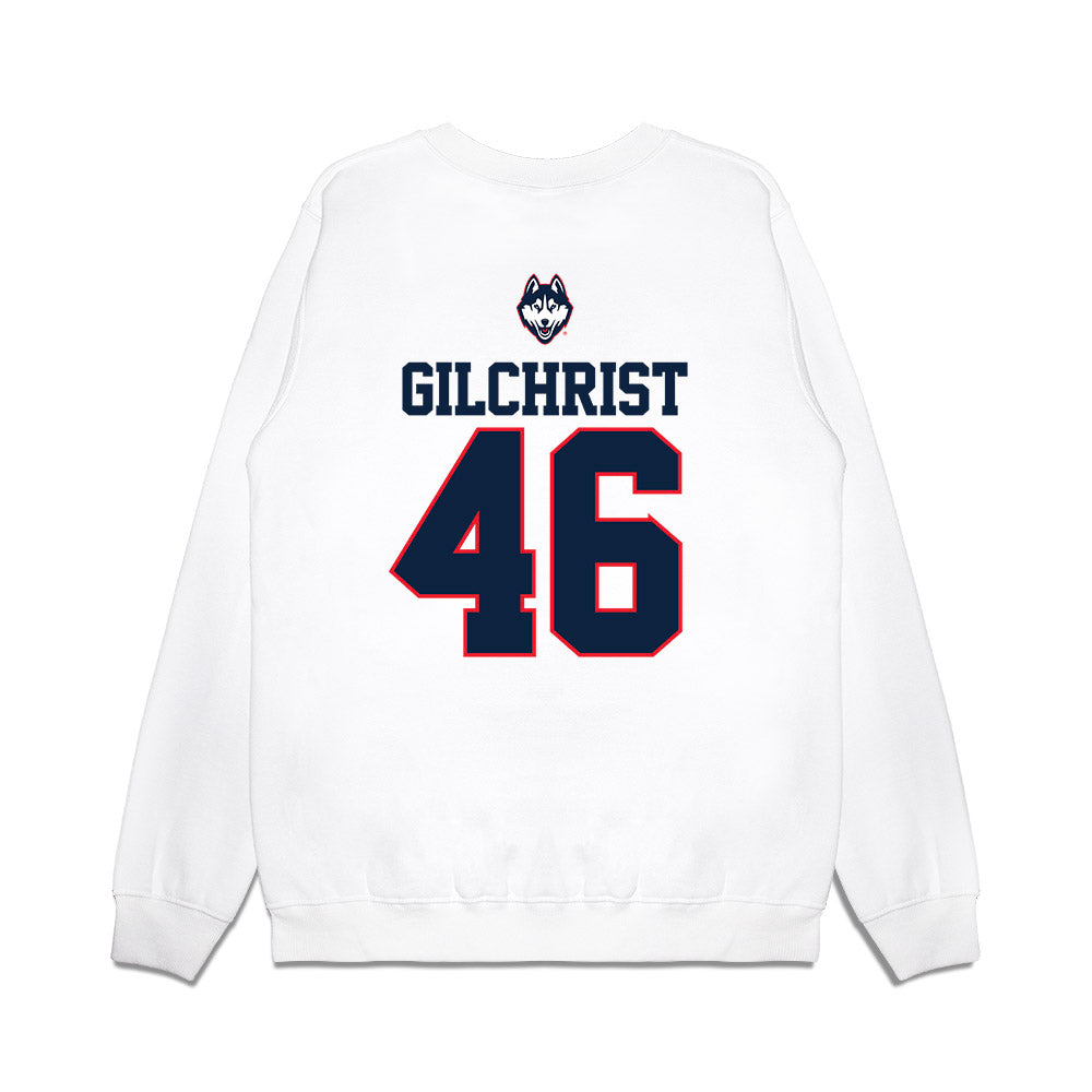UConn - NCAA Baseball : Rob Gilchrist - USA Raglan Premium Crewneck Sweatshirt-1