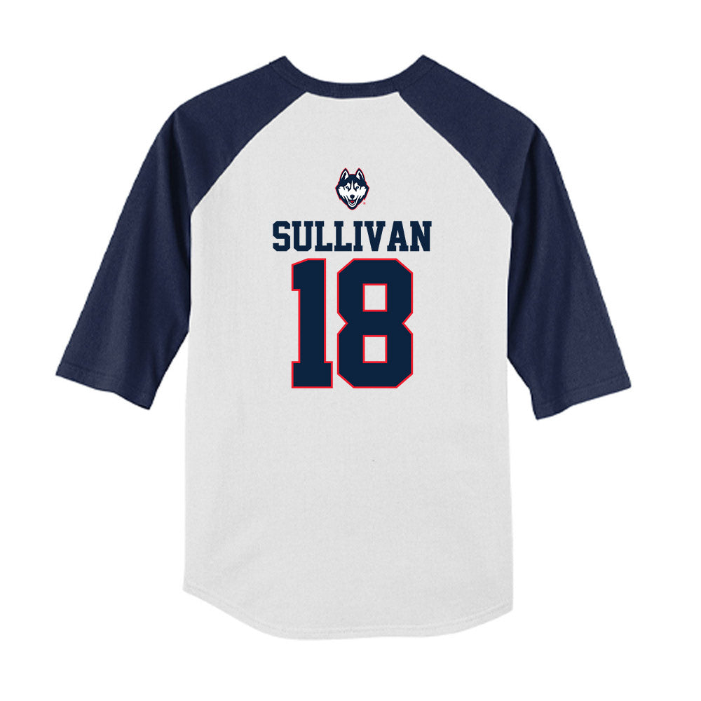 UConn - NCAA Baseball : Jack Sullivan - USA Raglan Youth Raglan T-Shirt-1
