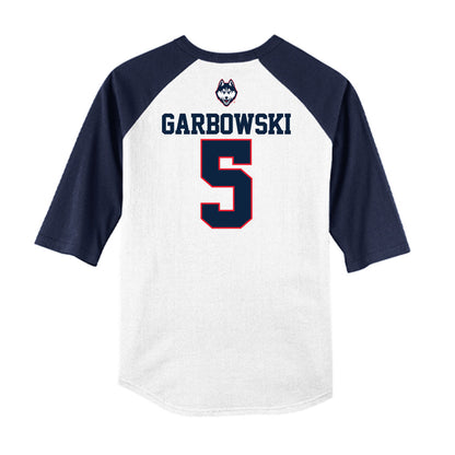 UConn - NCAA Baseball : Matt Garbowski - USA Raglan Raglan Shirt-1