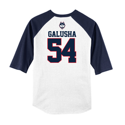 UConn - NCAA Baseball : Thomas Galusha - USA Raglan Raglan Shirt-1