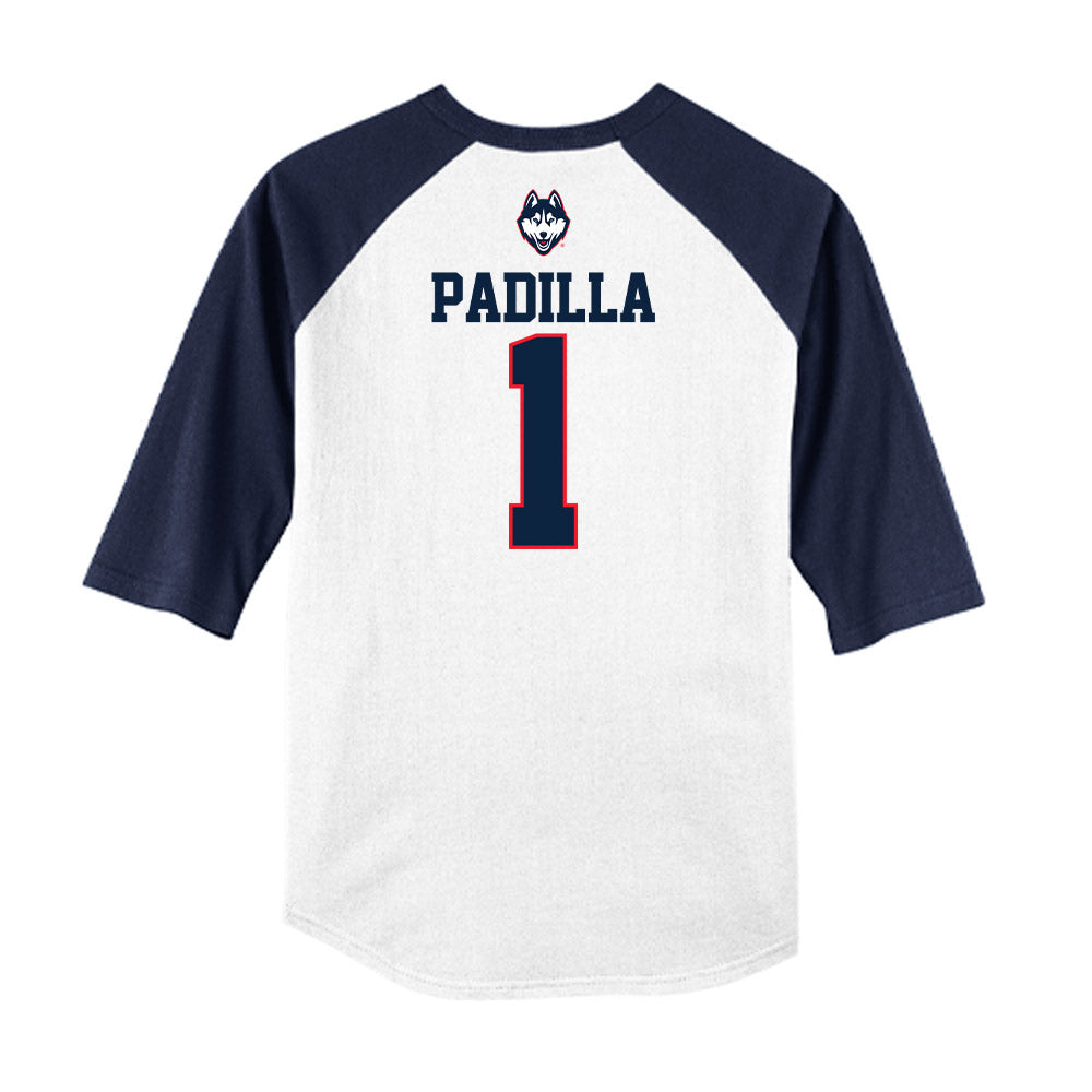 UConn - NCAA Baseball : Bryan Padilla - USA Raglan Raglan Shirt-1