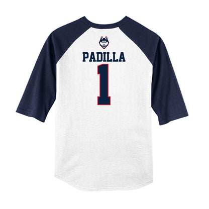 UConn - NCAA Baseball : Bryan Padilla - USA Raglan Raglan Shirt-1