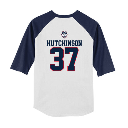 UConn - NCAA Baseball : Sam Hutchinson - USA Raglan Youth Raglan T-Shirt-1