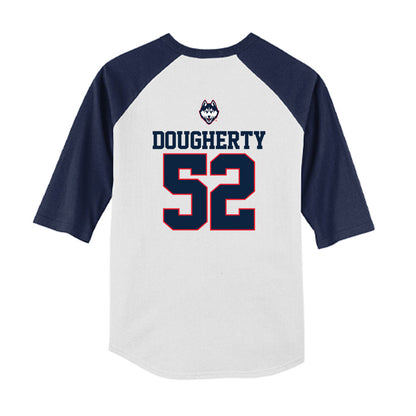 UConn - NCAA Baseball : Aidan Dougherty - USA Raglan Youth Raglan T-Shirt-1