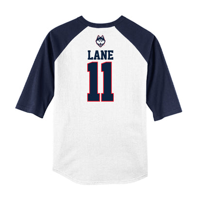 UConn - NCAA Baseball : Connor Lane - USA Raglan Raglan Shirt-1