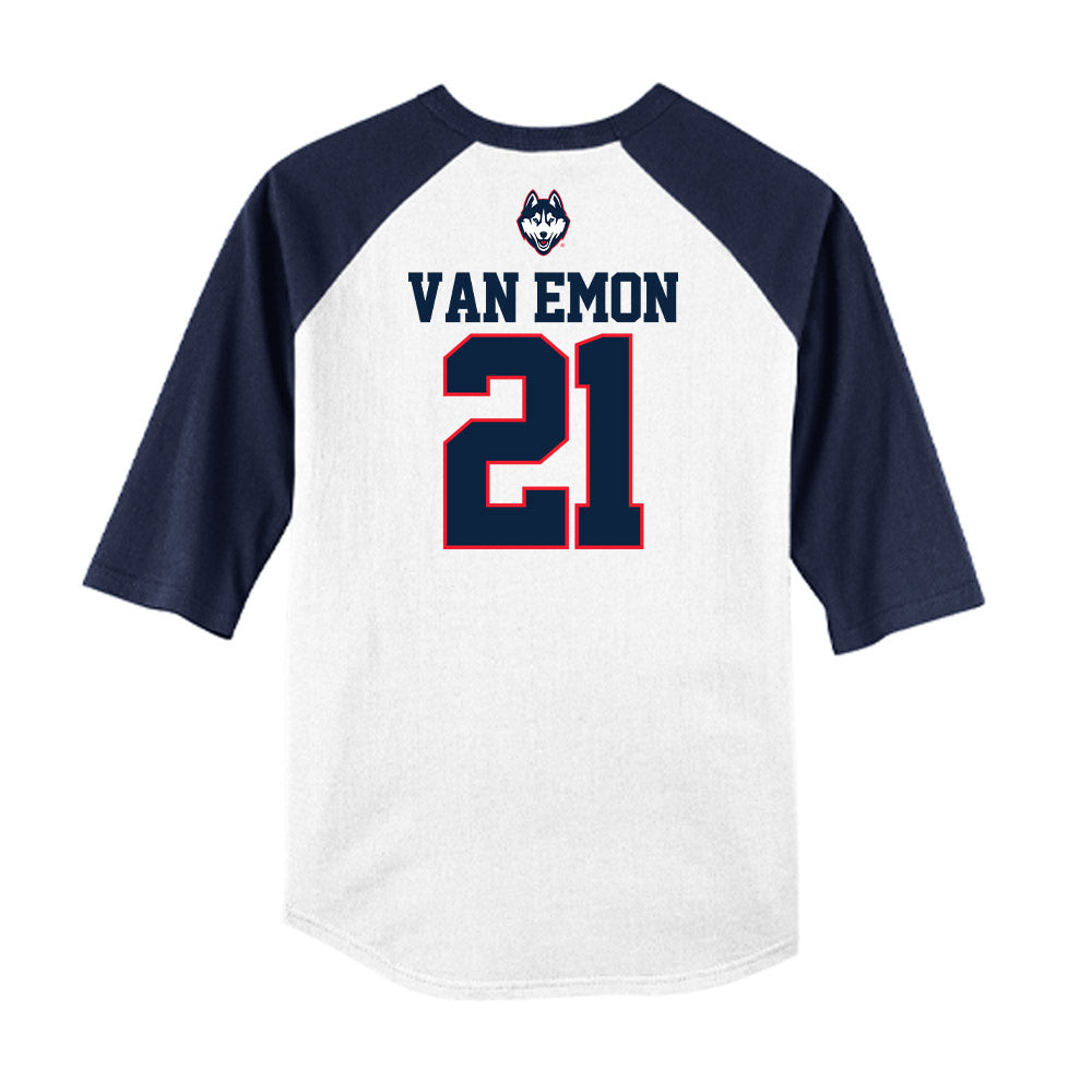 UConn - NCAA Baseball : Gabe Van Emon - USA Raglan Raglan Shirt-1