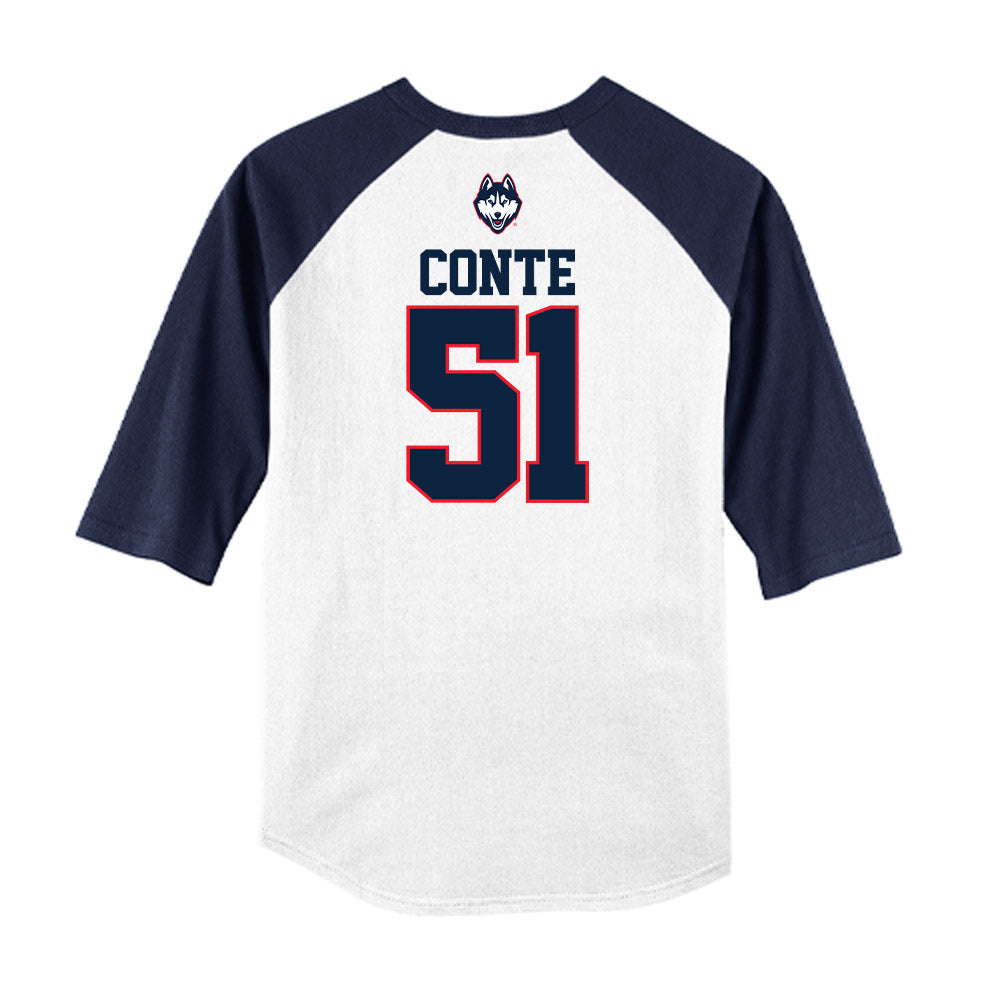 UConn - NCAA Baseball : Giovanni Conte - USA Raglan Raglan Shirt-1