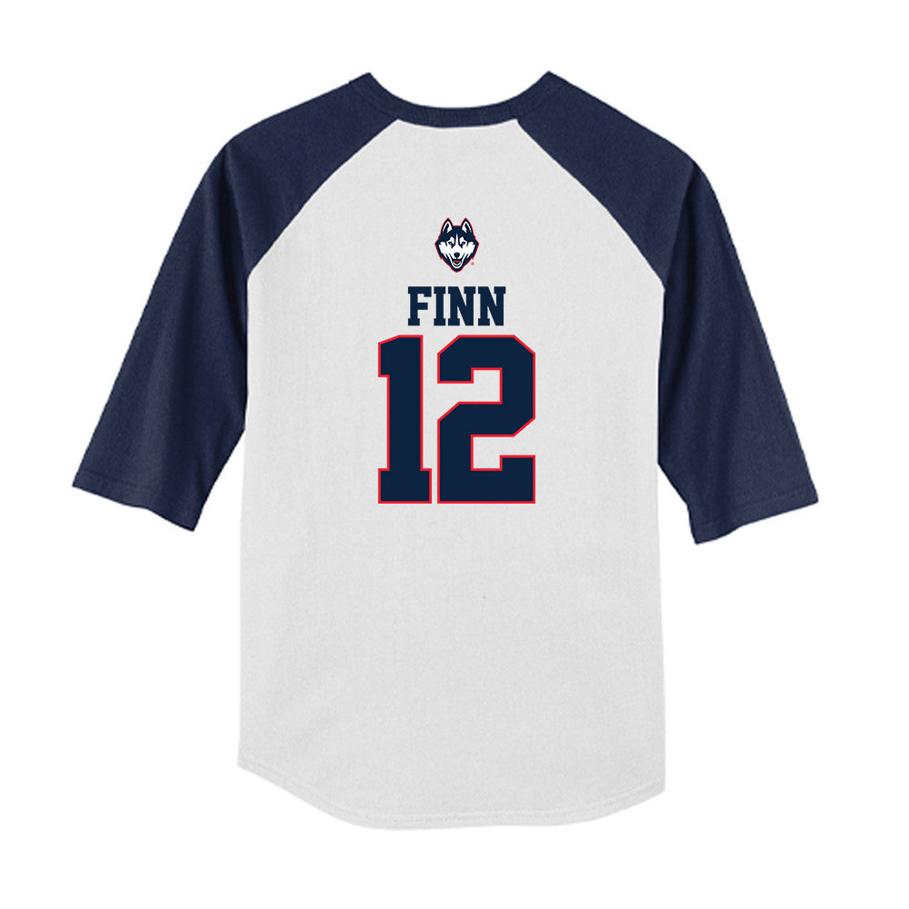 UConn - NCAA Baseball : Sean Finn - USA Raglan Youth Raglan T-Shirt-1