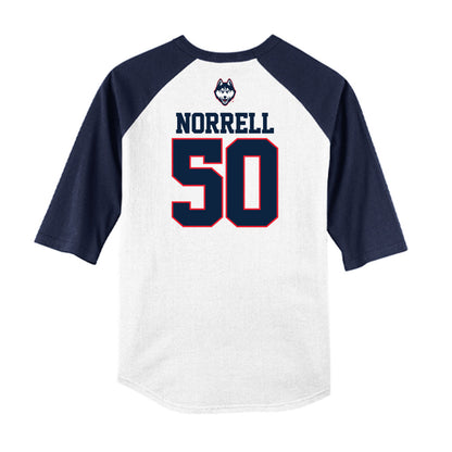 UConn - NCAA Baseball : Owen Norrell - USA Raglan Raglan Shirt-1