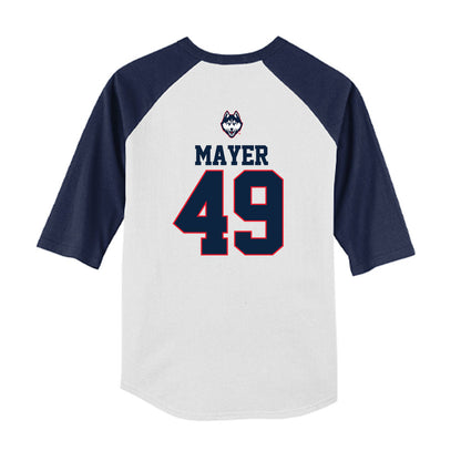 UConn - NCAA Baseball : Cameron Mayer - USA Raglan Youth Raglan T-Shirt-1
