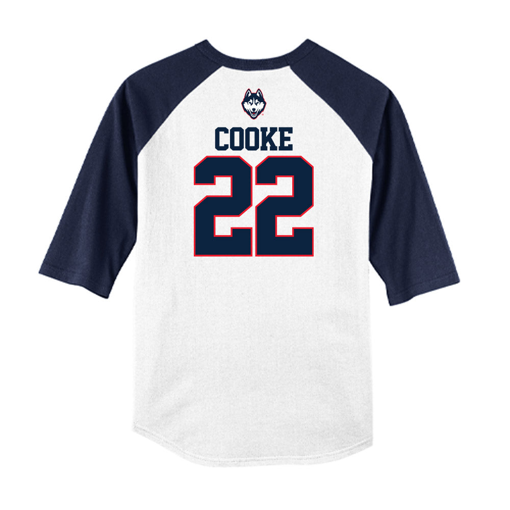UConn - NCAA Baseball : Ian Cooke - USA Raglan Raglan Shirt-1