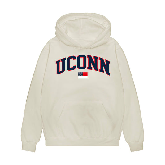 UConn - NCAA Baseball : Aidan Dougherty - USA Raglan Premium Hooded Sweatshirt-0