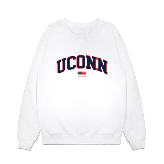 UConn - NCAA Baseball : Rob Rispoli - USA Raglan Premium Crewneck Sweatshirt-0