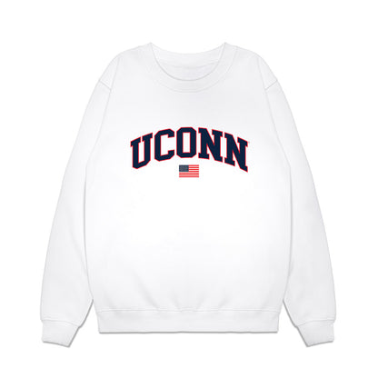 UConn - NCAA Baseball : Logan Charboneau - USA Raglan Premium Crewneck Sweatshirt-0