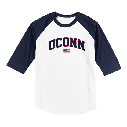 UConn - NCAA Baseball : Tyler Minick - USA Raglan Raglan Shirt-0