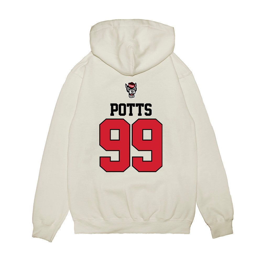 NC State - NCAA Baseball : Tristan Potts - USA Raglan Premium Hooded Sweatshirt-1