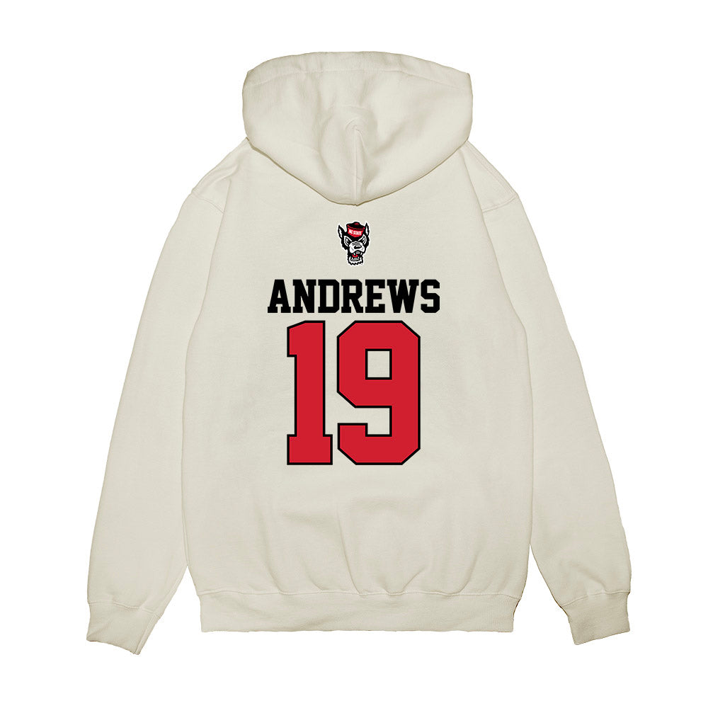 NC State - NCAA Baseball : Heath Andrews - USA Raglan Premium Hooded Sweatshirt-1