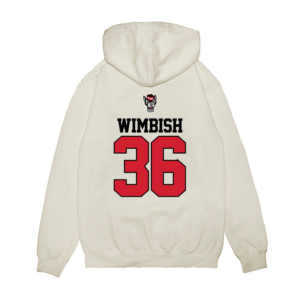 NC State - NCAA Baseball : Camden Wimbish - USA Raglan Premium Hooded Sweatshirt-1