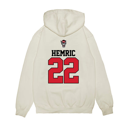 NC State - NCAA Baseball : Luke Hemric - USA Raglan Premium Hooded Sweatshirt-1