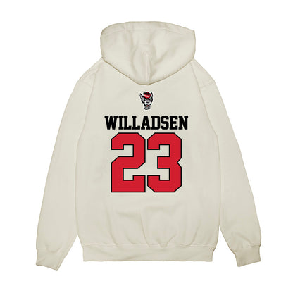NC State - NCAA Baseball : Matt Willadsen - USA Raglan Premium Hooded Sweatshirt-1