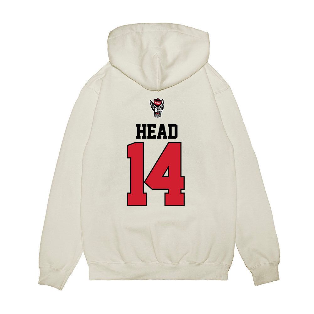 NC State - NCAA Baseball : Ty Head - USA Raglan Premium Hooded Sweatshirt-1