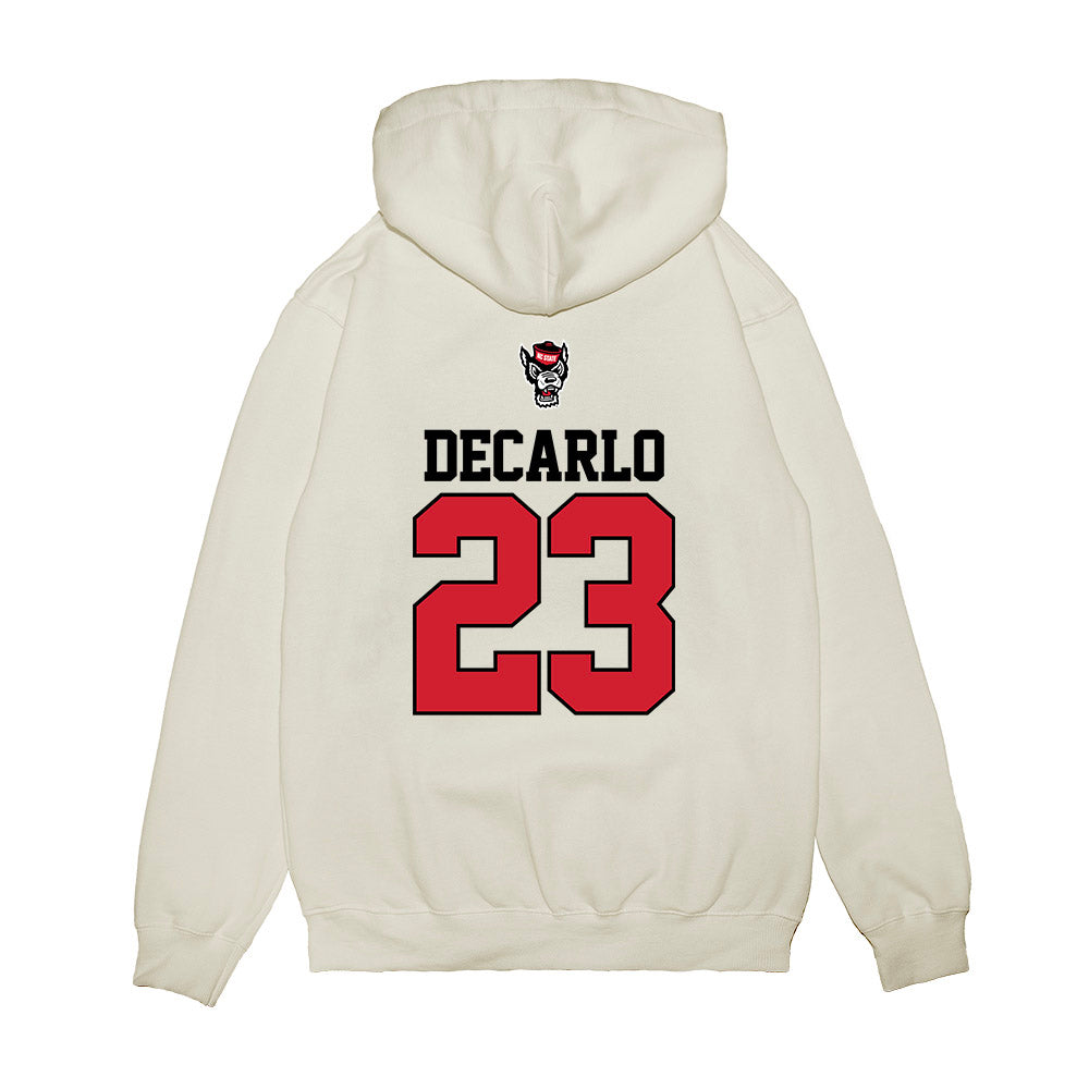 NC State - NCAA Baseball : Vincent DeCarlo - USA Raglan Premium Hooded Sweatshirt-1