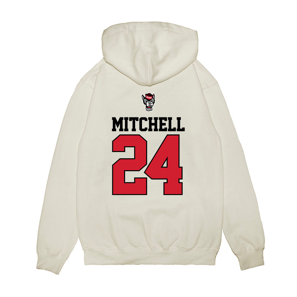 NC State - NCAA Baseball : Devin Mitchell - USA Raglan Premium Hooded Sweatshirt-1
