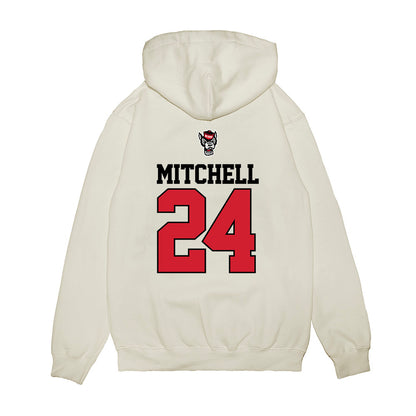 NC State - NCAA Baseball : Devin Mitchell - USA Raglan Premium Hooded Sweatshirt-1