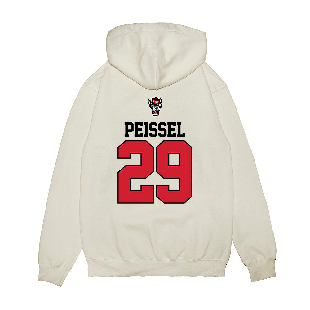 NC State - NCAA Baseball : Julien Peissel - USA Raglan Premium Hooded Sweatshirt-1