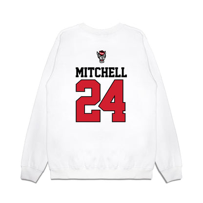 NC State - NCAA Baseball : Devin Mitchell - USA Raglan Premium Crewneck Sweatshirt-1