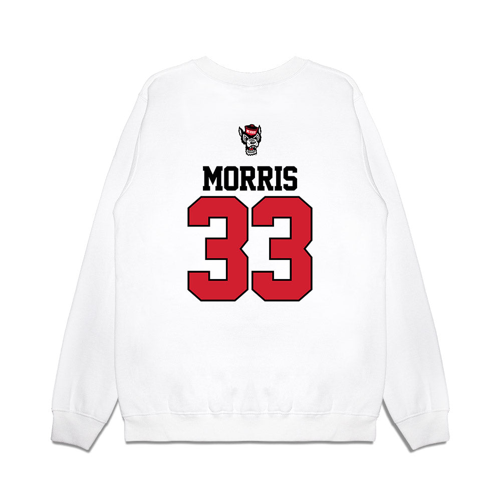NC State - NCAA Baseball : Kaden Morris - USA Raglan Premium Crewneck Sweatshirt-1