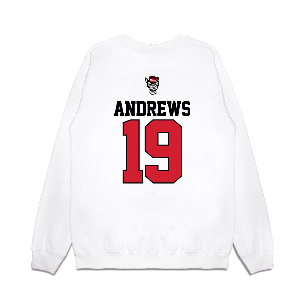 NC State - NCAA Baseball : Heath Andrews - USA Raglan Premium Crewneck Sweatshirt-1