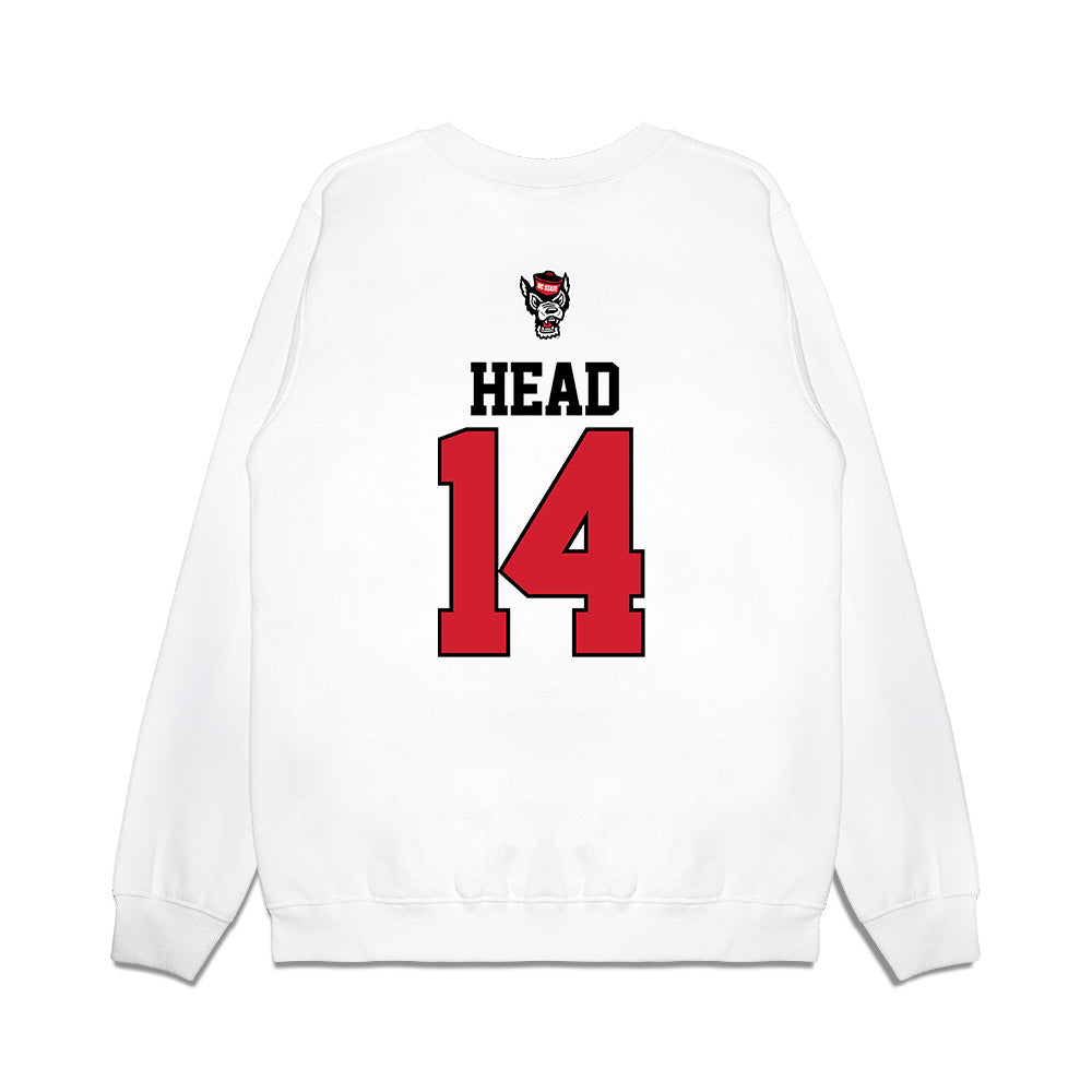 NC State - NCAA Baseball : Ty Head - USA Raglan Premium Crewneck Sweatshirt-1