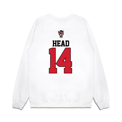 NC State - NCAA Baseball : Ty Head - USA Raglan Premium Crewneck Sweatshirt-1
