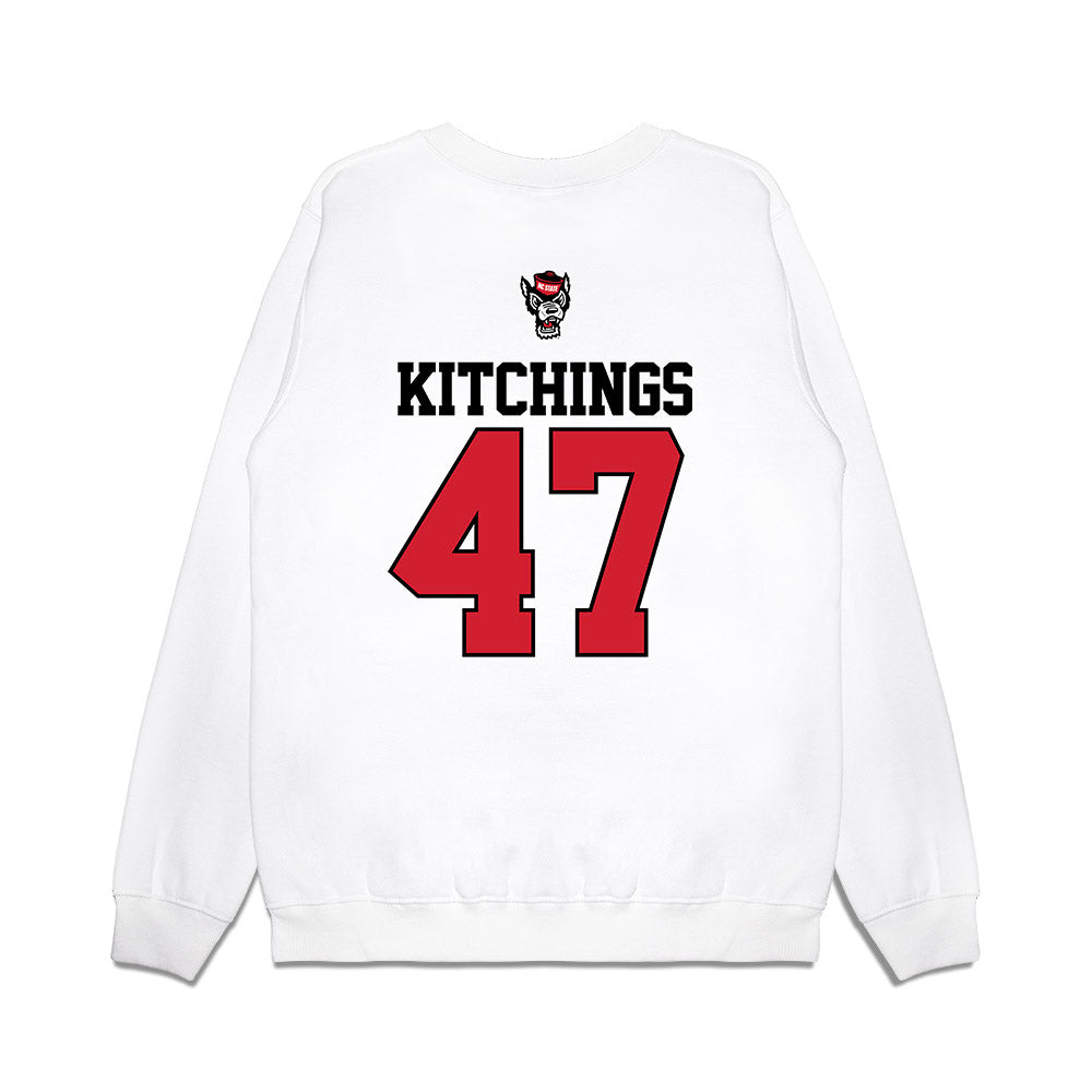 NC State - NCAA Baseball : Aiden Kitchings - USA Raglan Premium Crewneck Sweatshirt-1