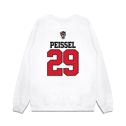 NC State - NCAA Baseball : Julien Peissel - USA Raglan Premium Crewneck Sweatshirt-1