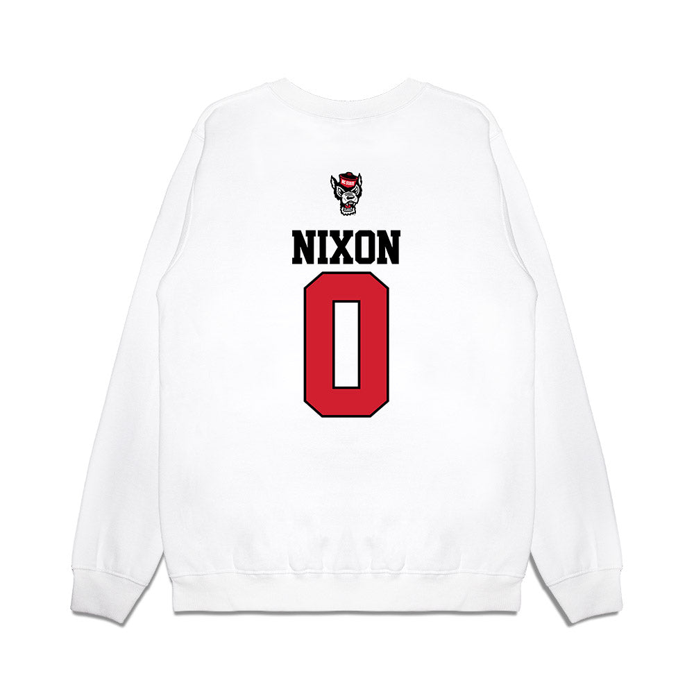 NC State - NCAA Baseball : Luke Nixon - USA Raglan Premium Crewneck Sweatshirt-1