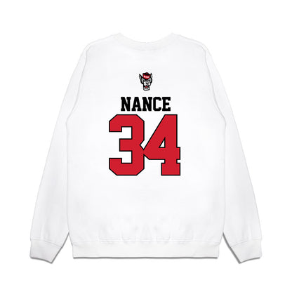 NC State - NCAA Baseball : Anderson Nance - USA Raglan Premium Crewneck Sweatshirt-1