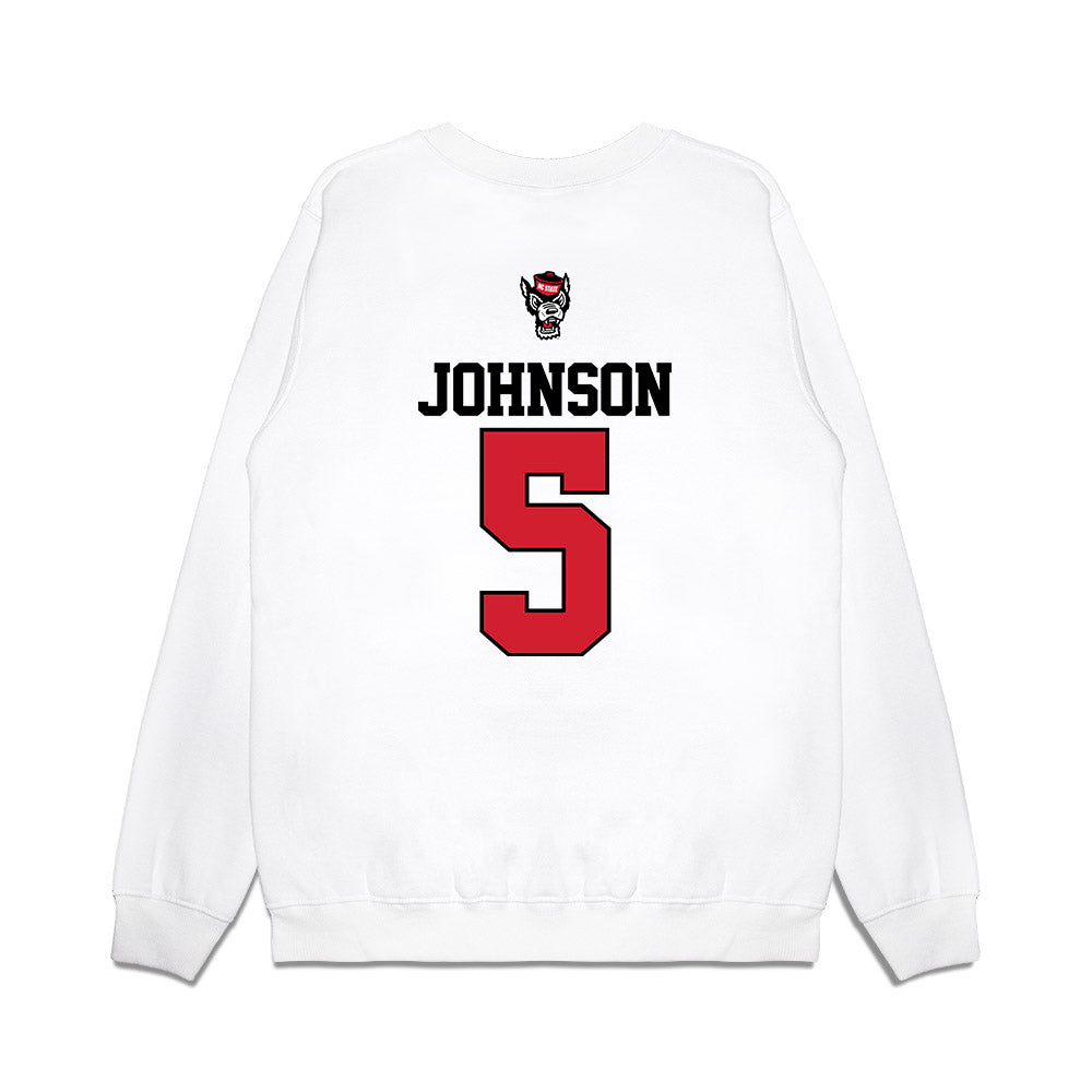 NC State - NCAA Baseball : Sherman Johnson - USA Raglan Premium Crewneck Sweatshirt-1